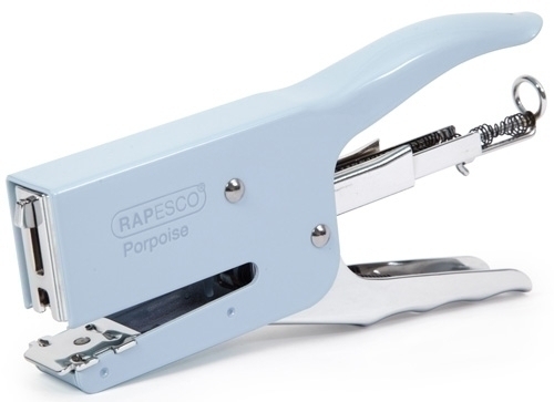 [1921715] RAPESCO - Tenaza Porpoise metálica. Color azul, hasta 40 hojas de capacidad. (Ref.1346)