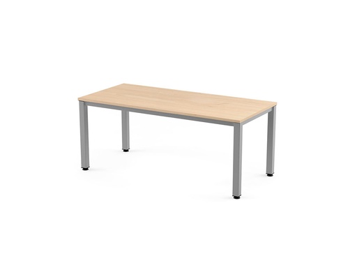 [9073020] ROCADA - Mesa rectangular Serie Executive Estructura tubo de acero Melamina 160X80cm Haya (Ref.2002AD01)