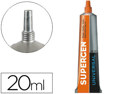[2028026] SUPERGEN - PEGAMENTO UNIVERSAL TRANSPARENTE 20 ML -UNIDAD (Ref.62602-01)