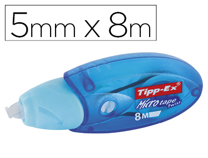 [9044329] TIPP-EX - Cinta correctora Microtape Twist 5 mmx8m Colores surtidos (Ref.8706142)