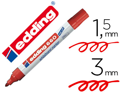 [9077356] EDDING - Marcador pizarra 660 Rojo (Ref.660-02)