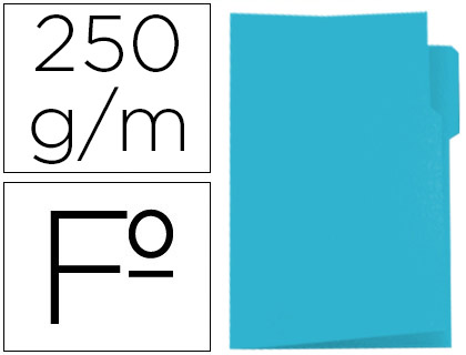 [9078156] GIO - Subcarpeta Folio Cartulina Pestaña izquierda Azul 400018735 (Ref.400040694)