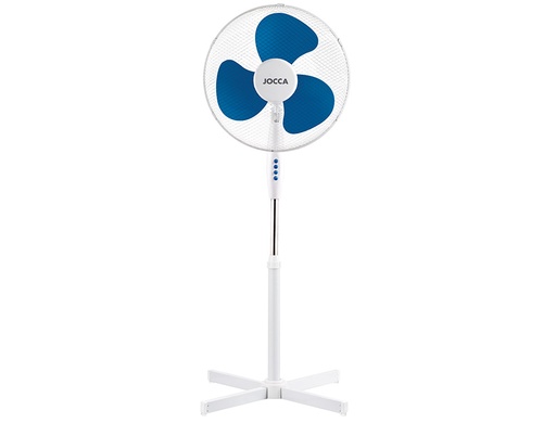 [2162734] JOCCA - Ventilador de pie 3 velocidades cabezal reclinable 40w diametro 400 mm 420x520x1200mm (Ref. 1463)