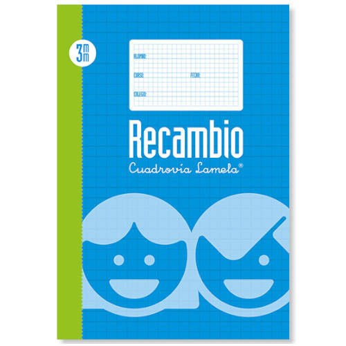 [91328319] LAMELA - Recambio 100 Hojas Folio cuadrícula 3 0 (Ref.9003)