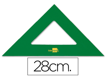 [2043372] LIDERPAPEL - ESCUADRA 28 CM ACRILICO VERDE (Ref.ES06)