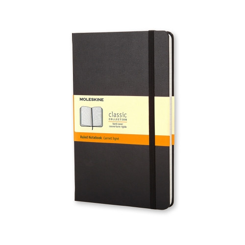 [9076456] MOLESKINE - Cuaderno CLASSIC RAYADO CUADRICULA.TAPA DURA NEGRA.GRANDE, 13X21CM. (Ref.QP061)