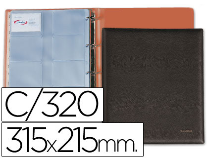 [9031781] PARDO - Tarjetero 315x280 4-25 mm Simíl piel (Ref.17501)