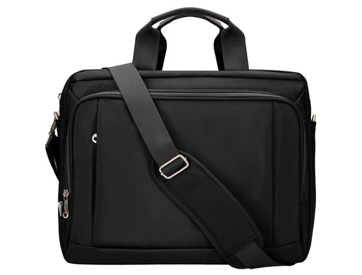 [2075972] Q-CONNECT - MALETIN PARA PORTATIL 15,5" NEGRO 1 ASA 1 BOLSILLO EXTERIOR MEDIDAS 390X310X120MM (Ref.KF16978)