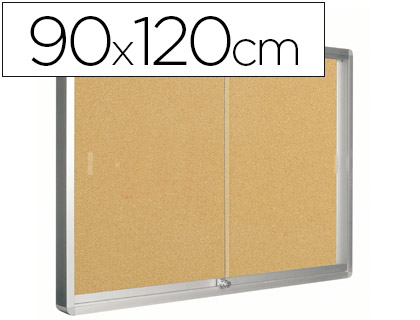 [2026361] Q-CONNECT - VITRINA DE ANUNCIOS MARCO DE ALUMINIO 900 X 1200 MM (Ref.KF03589)