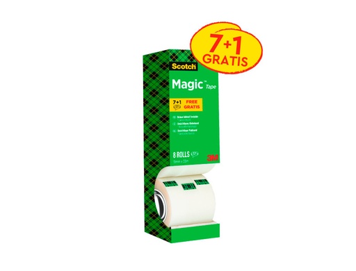 [9150383] SCOTCH - Cinta adhesiva Invisible 810 Repara documentos 8ud 19x33mm No amarillea FT510116336 (Ref.XA004839487)