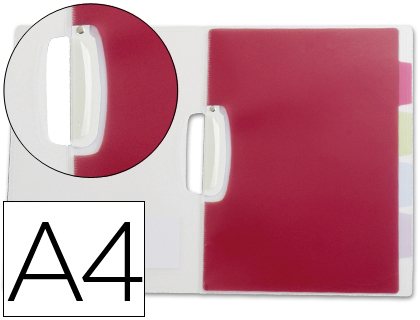 [2034920] BEAUTONE - CARPETA DOSSIER PINZA LATERAL POLIPROPILENO DIN A4 TRANSPARENTE CON SEPARADORES (Ref.40464)