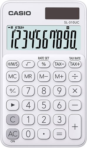 [1925605] CASIO - Calculadora Bolsillo Blanca (Ref.SL-310UC-WE)