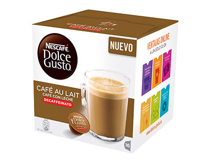 [2079994] DOLCE GUSTO - CAFE CAFE CON LECHE DESCAFEINADO MONODOSIS CAJA DE 16 UNIDADES (Ref.12293457)