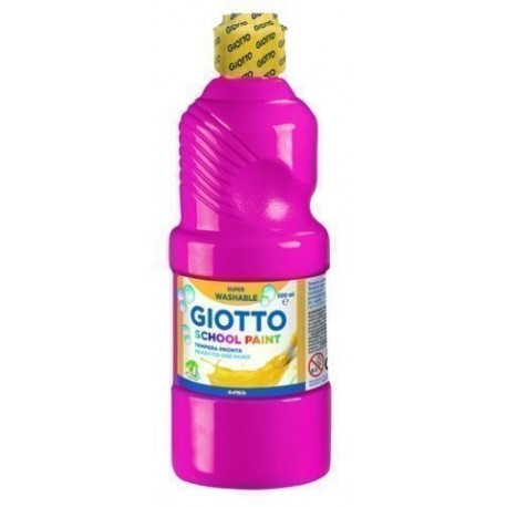 [9073595] GIOTTO - Témpera LAVABLE BOTELLA 500 ML. COLOR MAGENTA (Ref.535310)