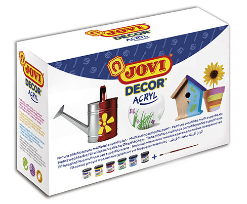 [9079340] JOVI - Estuche 6 BOTES PINTU DECOR SURTIDOS (Ref.670)