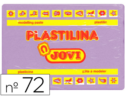 [2022161] JOVI - PLASTILINA 72 LILA -UNIDAD -TAMAÑO GRANDE (Ref.72-14)