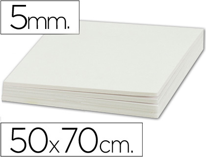 [2035831] LIDERPAPEL - Cartón PLUMA DOBLE CARA 50X70 CM ESPESOR 5 MM (Ref.LU03)