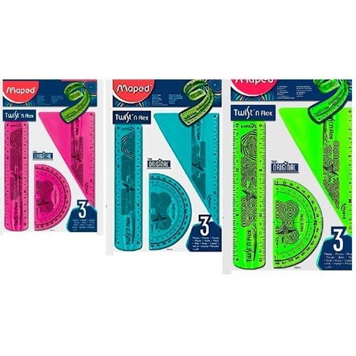 [1941056] MAPED - Kit regla, escuadra y cartabón flexible (Ref.895024)