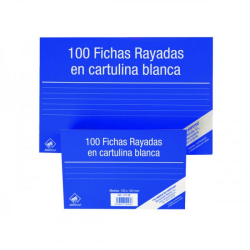 [1944786] MARIOLA - P.100 Fichas RAYADAS 95X65 (Ref.3111R)