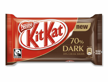 [2079993] NESTLE - KIT KAT DARK 70% CACAO PAQUETE DE 4 BARRITAS (Ref.12300700)
