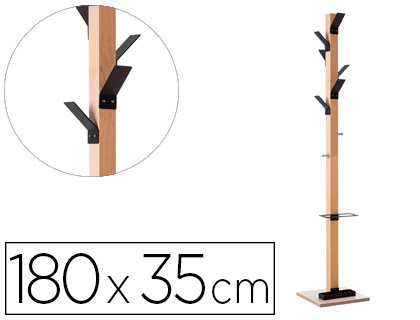 [9150344] PAPERFLOW - Perchero Design Negro (Ref.PECPP.01)