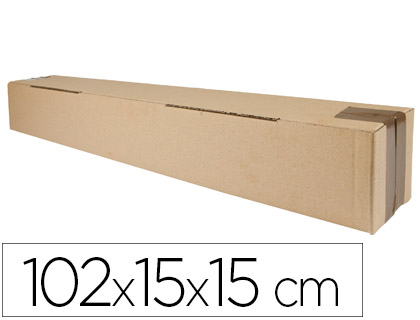 [2075245] Q-CONNECT - CAJA PARA EMBALAR TUBO MEDIDAS 1020X150X150 MM ESPESOR Cartón 3 MM (Ref.KF26146)