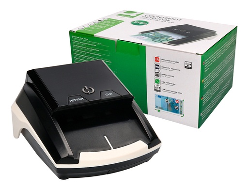 [2053169] Q-CONNECT - DETECTOR DE BILLETES FALSOS CON CARGADOR ELECTRICO PUERTO USB ACTUALIZACION DE DIVISAS (Ref.KF14930)