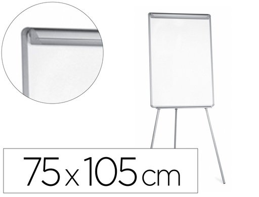[2013286] Q-CONNECT - PIZARRA BLANCA CON TRIPODE PARA CONFERENCIAS 75X105 MELAMINA (Ref.KF04166)