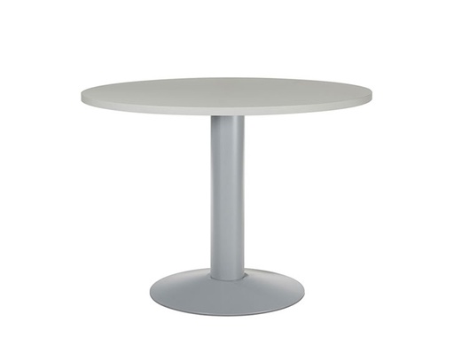 [2150710] ROCADA - Mesa de reunión circular Serie Meeting Diametro 100cm Gris-Aluminio (Ref.3005AT02)