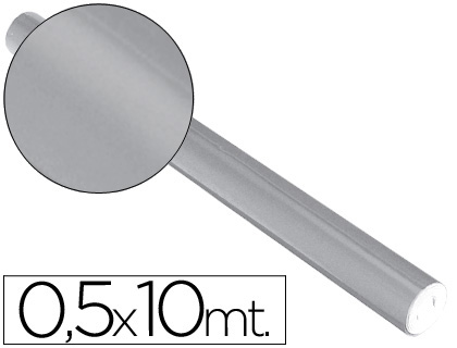 [2005660] SADIPAL - PAPEL METALIZADO PLATA ROLLO CONTINUO DE 0,5 X 10 MT (Ref.12706)