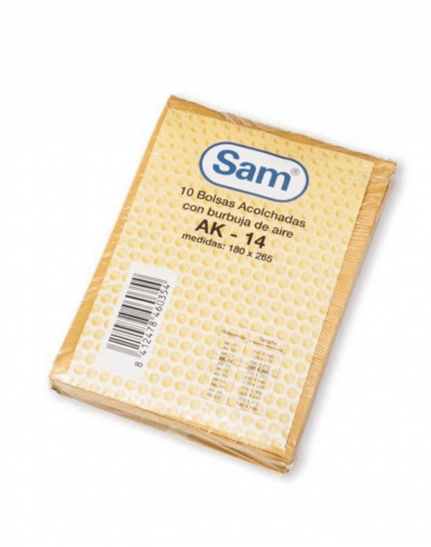 [9935446] SAM - SOBRE-BOLSA BURBUJA Nº14 (Ref. 4) 180x265 PAQUETE de 10