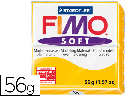 [2054652] STAEDTLER - PASTA FIMO SOFT 56 GR COLOR AMARILLO (Ref.8020-16)