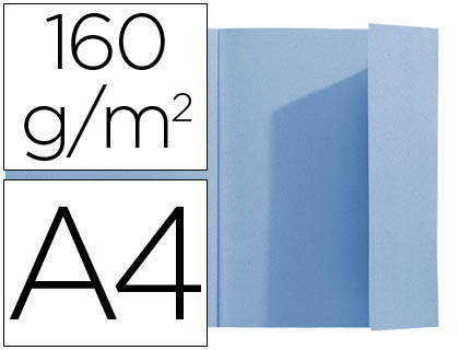 [9072596] CLAIREFONTAINE - Subcarpeta Jura 160gr A4 Cartulina 1 solapa Azul (Ref.348006E)