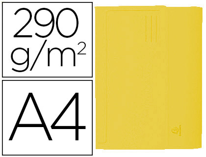 [2063273] EXACOMPTA - SUBCARPETA CARTULINA CON BOLSA DIN A4 AMARILLO 290 GR (Ref.47679E)