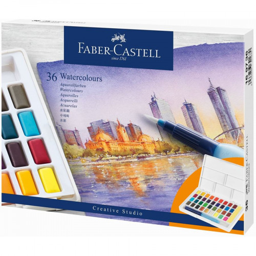 [9936018] FABER CASTELL - ACUARELAS CREATIVE STUDIO ESTUCHE de 36 (Ref.169736)