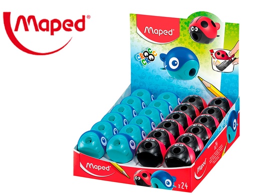 [2162267] MAPED - Sacapuntas/Afilalapices plastico croc croc easy 1 uso con deposito (Ref. 18113)