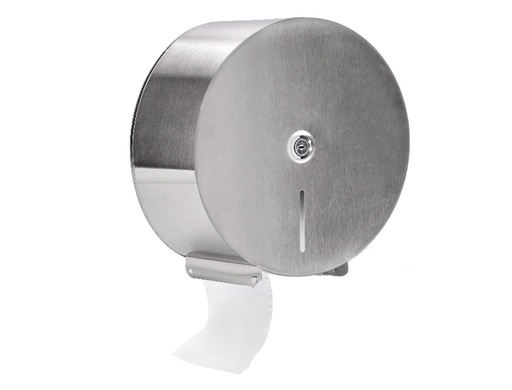 [2075183] Q-CONNECT - DISPENSADOR DE PAPEL HIGIENICO JUMBO ACERO INOXIDABLE 115X254X265 MM (Ref.KF16756)
