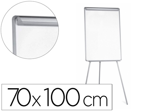 [2038183] Q-CONNECT - PIZARRA BLANCA CON TRIPODE 70X103 CM Y BRAZOSEXTENSIBLES PARA CONFERENCIAS SUPERFICIE LAMINADA (Ref.KF37001)