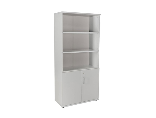 [9150596] ROCADA - Armario de puertas bajas Serie Store Con cerradura A4 195x90x45cm Gris-Gris (Ref.1103AB02)