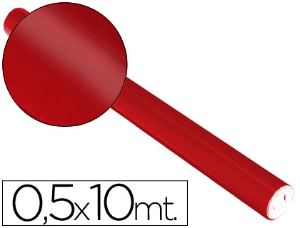 [2005661] SADIPAL - PAPEL METALIZADO ROJO ROLLO CONTINUO DE 0,5 X 10 MT (Ref.12701)