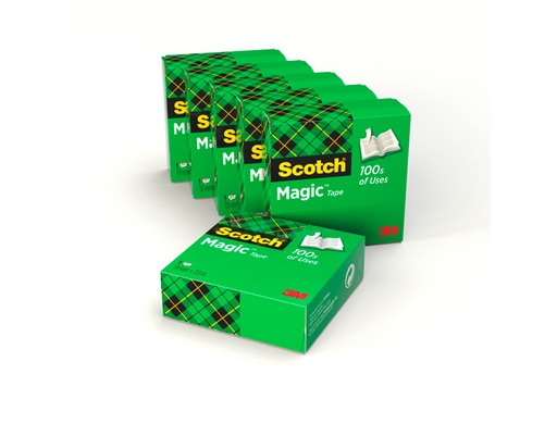[2029416] SCOTCH - CINTA ADHESIVA MAGIC 33X19 MM - PACK DE 6 ROLLOS (Ref.FT510058462)