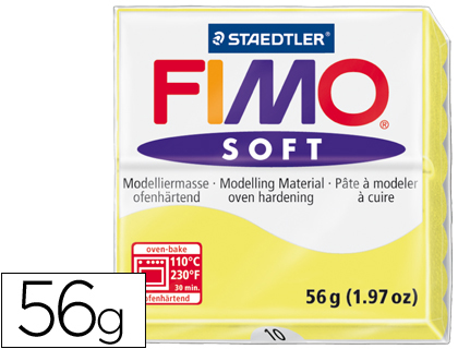 [2054651] STAEDTLER - PASTA FIMO SOFT 56 GR COLOR AMARILLO LIMON (Ref.8020-10)