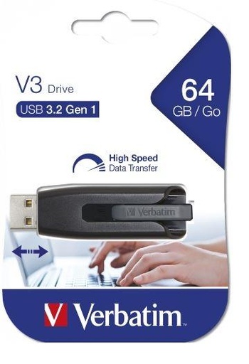[1131185] VERBATIM - Memoria USB Store'n' Go USB 3.0 64GB Colores surtidos Retráctil (CANON L.P.I. 0,24€ Incluido) (Ref.49174)