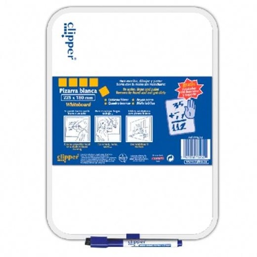 [9930073] ALPINO - PIZARRA BLANCA CLIPPER 25x35 cm (GRANDE) (Ref.PP0215GS)