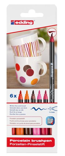 [1949291] EDDING - Estuche 6 ROTULADORES PARA CERÁMICA. COLORES CÁLIDOS 4-4200-6999 (Ref.4200-6-S-999)