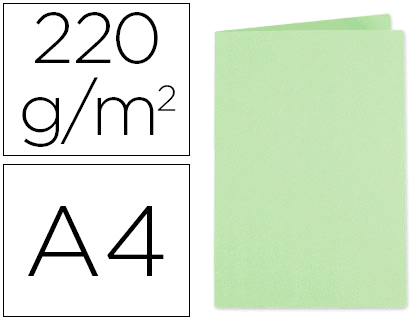 [9072804] EXACOMPTA - Subcarpeta Foldyne A4/folio Cartulina reciclada Verde 250 G (Ref.410004E)