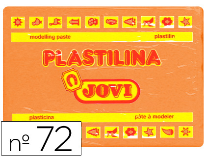 [2022152] JOVI - PLASTILINA 72 NARANJA -UNIDAD -TAMAÑO GRANDE (Ref.72-04)