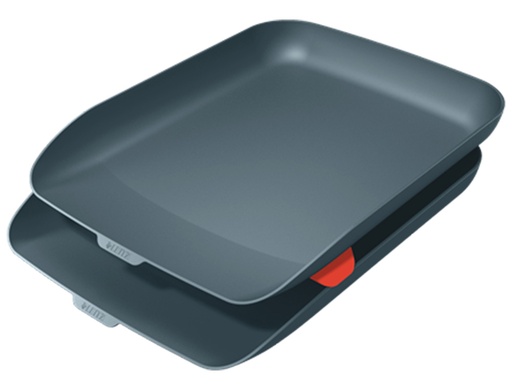 [9160237] LEITZ - Bandeja sobremesa plastico cosy set de 2 unidades gris 274x81x407 mm (Ref. 53581089)