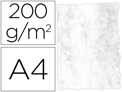 [2073712] MICHEL - PAPEL PERGAMINO DIN A4 TROQUELADO 200 GR COLOR MARMOLEADO GRIS PAQUETE DE 25 HOJAS (Ref.2610)
