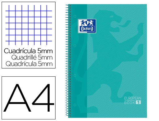 [9074361] OXFORD - Cuaderno 80h A4 Cuadricula 5x5 (Ref.400040983)